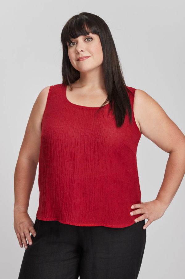 Suvi top, red