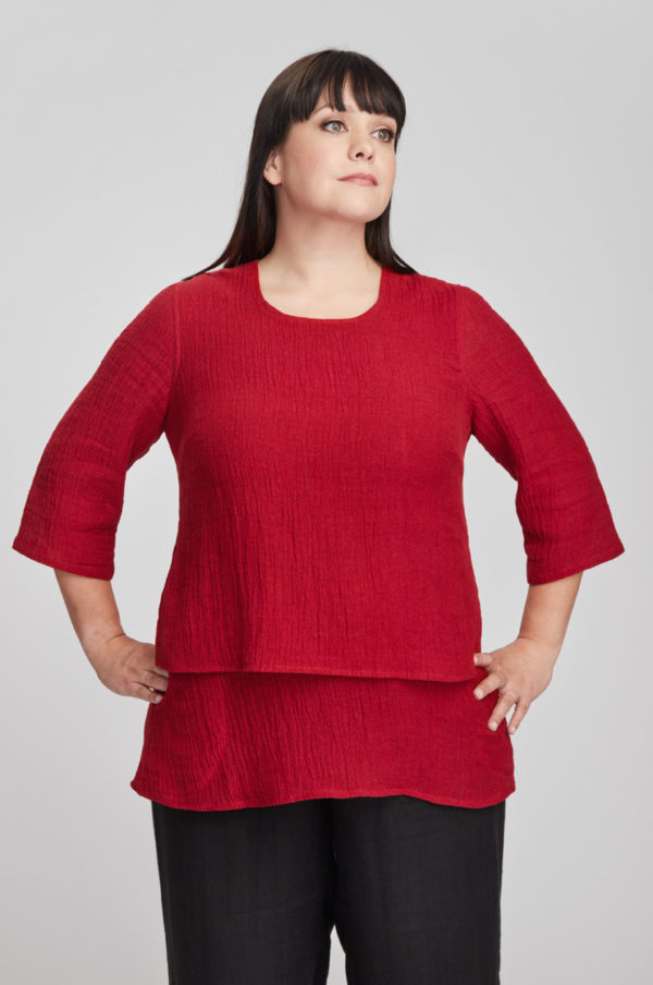 Kivi tunic, red