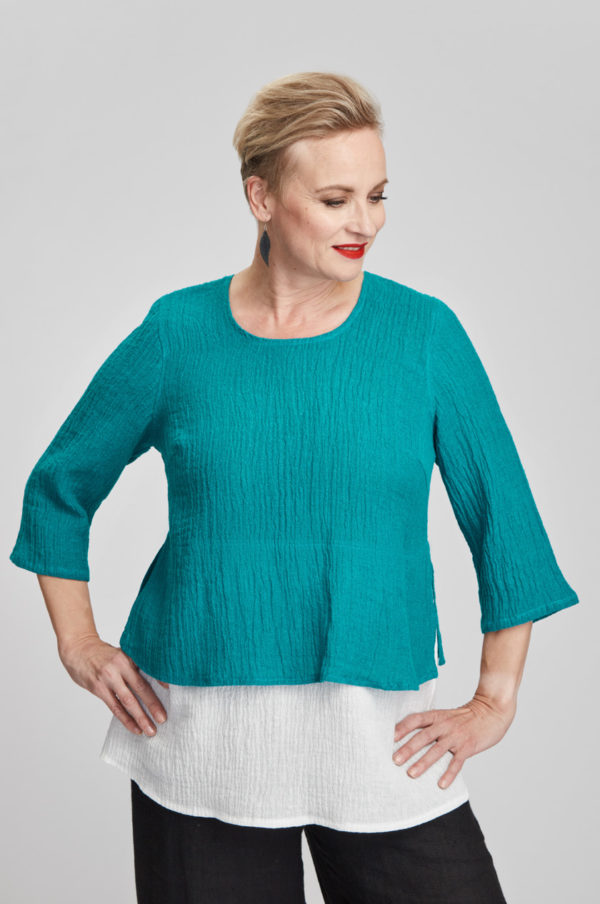 Kaisla tunic, turquoise