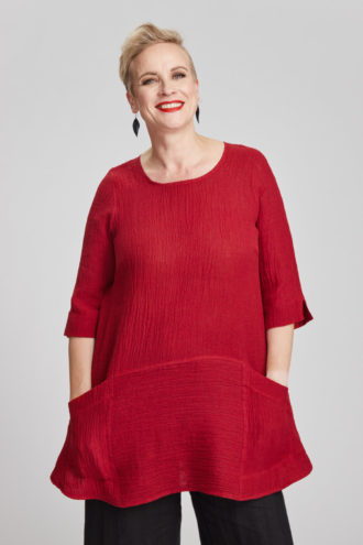 Selja tunic, red