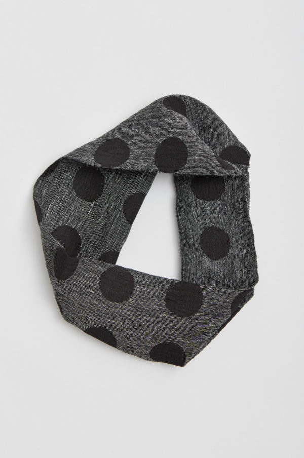 Tube scarf, spotted, grey